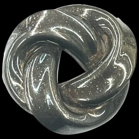 Vintage Sterling Silver Knotted Mexico Bow Brooch/ Pin -Signed C-11