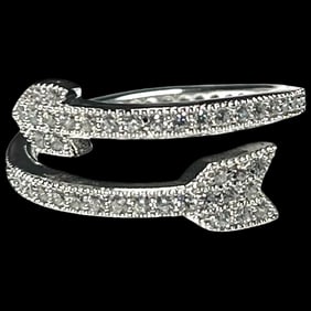 Estate Wrap Around Arrow Eternity Band