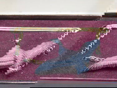 Vintage Goose Tie Bar by Wildlife Miniatures in Box, 2.5"