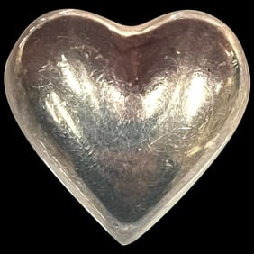 Vintage Tiffany & Co. Sterling Silver Puffy Heart Brooch/Pin