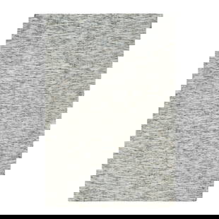 Biege Pure Wool Hand Loomed Modern Striae Design Oriental Rug: Title: Biege Pure Wool Hand Loomed Modern Striae Design Oriental Rug Description: This is a truly genuine one-of-a-kind. It has been Knotted for months and months in the centuries-old weaving craftsma