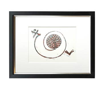 Max Ernst Original Lithograph What the turtoise said to Achilles 1970 Framed: Artist: Max Ernst Country: Germany / France Title: What the turtoise said to Achilles Medium: Original Lithograph Marks: Not signed, not numbered Paper: 13 x 9.5 inch Printed: 1970 by Manus Presse <