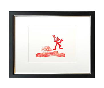 Max Ernst Original Lithograph Untitled 3 1970 Framed: Artist: Max Ernst Country: Germany / France Title: Untitled 3 Medium: Original Lithograph Marks: Not signed, not numbered Paper: 13 x 9.5 inch Printed: 1970 by Manus Presse Provenance: Suite: Le
