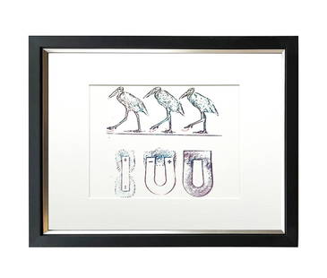 Max Ernst Original Lithograph Untitled 1970 Framed: Artist: Max Ernst Country: Germany / France Title: Untitled Medium: Original Lithograph Marks: Not signed, not numbered Paper: 13 x 9.5 inch Printed: 1970 by Manus Presse Provenance: Suite: Lewi