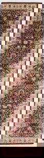Hand Knotted Indo-Tabriz Runner Oriental Rug 2'7" x 7'10": Title:Hand Knotted Indo-Tabriz Runner Oriental Rug 2'7" x 7'10" Description:&#8226; Rug Number: 88567 &#8226; Country of Origin: India &#8226; Style, Design: Persian Tabriz, Floral, All-Over &#8226; S