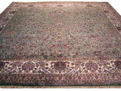 9' x 9' Sage Green Quality Jaipour Rug 6768: Title:9' x 9' Sage Green Quality Jaipour Rug 6768 Description:Size in Feet: Width: 9.3 x Length: 9.5 Size in Inches: Width: 111 in x Length: 113 in Rug Type: Area Rug Colors: Sage Green Weave: Hand-kn