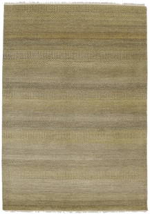 Brown & Beige Grass Design 5X8 Modern Oriental Rug: Title: Brown & Beige Grass Design 5X8 Modern Oriental Rug Description:Handmade 5X8 brown Oriental rug made with vegetable dyes (fine wool pile and cotton foundation), superior knot count, and alluring