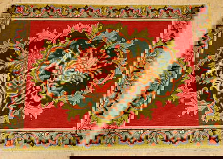 Persian Tabriz RUG, 2' x 2' 9": Title: Persian Tabriz RUG, 2' x 2' 9" Description:OLD,ANTIQUE TRUE BEAUTY SUPER DETAILED MASTER WEAVING AT IT'S BEST DEER SUBJECT PICTORAL FINE 60 RAJ Persian TABRIZ ORIENTAL RUG ....HIGH KPSI_KURK WO
