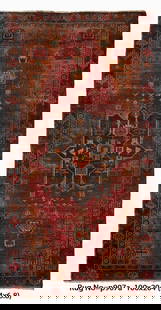 Handmade 3' x 7' Persian Tribal Vintage Runner Rug Northwest Iran #P907: Title:Handmade 3' x 7' Persian Tribal Vintage Runner Rug Northwest Iran #P907 Description:Size in Feet: Width: 3.3 x Length: 6.8 Size in Inches: Width: 39 in x Length: 80 in Rug Type: Area Rug Colors: