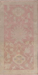 Antique Vegetable Dye Oushak Turkish Area Rug 3x5: Title: Antique Vegetable Dye Oushak Turkish Area Rug 3x5 Description:A Beautiful Genuine Turkey Oushak (100% Vegetable Dye) rug is Hand Knotted by skillful weavers in Turkey with