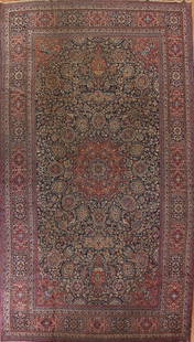 Pre-1900 Antique Mashad Persian Palace Rug 12x19: Title: Pre-1900 Antique Mashad Persian Palace Rug 12x19 Description:A Beautiful Genuine Iran ( Persia ) Mashad rug is Hand Knotted by skillful weavers in Iran ( Persia ) with
