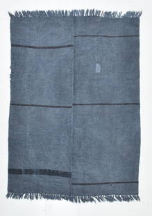 6'11'' x 5'1'' Turkish Vintage Hemp Rug - 2256: Title: 6'11'' x 5'1'' Turkish Vintage Hemp Rug - 2256 Description:Vintage Rug Handmade, handwoven with traditional technique. Low pile, soft rug. Rug Condition : Fully cleaned and ready to use Origin: