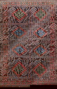 Antique Vegetable Dye Yalameh Persian Area Rug 8x11: Title: Antique Vegetable Dye Yalameh Persian Area Rug 8x11 Description:A Beautiful Genuine Iran ( Persia ) Yalameh rug is Hand Knotted by skillful weavers in Iran ( Persia ) with