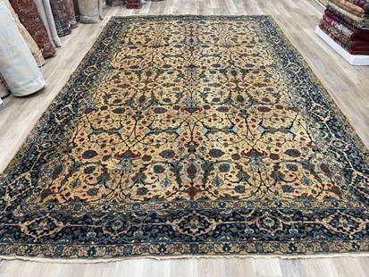 Antique Persian Tabriz Large size Rug-3002: Title: Antique Persian Tabriz Large size Rug-3002 Description:Beautifyul antque Large size Persian Tabriz rug from Northwest Persia, size 9 ft. 2 inches by 15 ft. 2 inches, circa 1920, excellnt condit