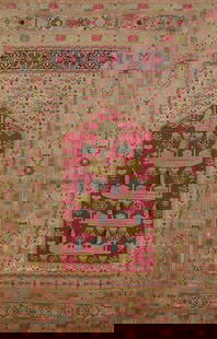 Pre-1900 Antique Vegetable Dye Silk Anatolian Turkish Rug 4x6: Title: Pre-1900 Antique Vegetable Dye Silk Anatolian Turkish Rug 4x6 Description:A Beautiful Genuine Turkey Anatolian rug is Hand Knotted by skillful weavers in Turkey with Silk Material.