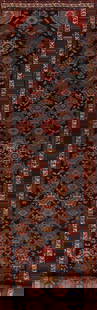 Antique Malayer Minakhani Persian Runner Rug 3x17: Title: Antique Malayer Minakhani Persian Runner Rug 3x17 Description:A Beautiful Genuine Iran ( Persia ) Malayer rug is Hand Knotted by skillful weavers in Iran ( Persia ) with