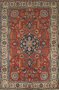 Antique Vegetable Dye Tabriz Persian Area Rug 7x10: Title: Antique Vegetable Dye Tabriz Persian Area Rug 7x10 Description:A Beautiful Genuine Iran ( Persia ) Tabriz (100% Vegetable Dye) rug is Hand Knotted by skillful weavers in Iran ( Per