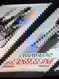 Champagne De Castellene - Art By Leon Dupin (1930) 39.375x55.25 French Poster LB: Champagne De Castellene - Art By Leon Dupin (1930) 39.375x55.25 French Poster LB, Please refer to the attached photos to determine the condition of this original vintage item. Note: LB means Linen Bac