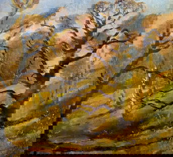 Oil painting Bright autumn day Litvinov Oleg Arkad'yevich: &#8470;Litv 247 *** ABOUT THIS PAINTING *** * TITLE: "Bright autumn day" * ARTISTS: Litvinov Oleg Arkad'yevich * SIZE: 43.5x49 cm/'17.12x19.29 inches' * MEDIUM: oil, cardboard * HAND PAINTED: Original