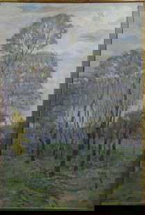 Oil painting Autumn landscape: &#8470;Vernd 130 *** ABOUT THIS PAINTING *** * TITLE: "Autumn landscape" * ARTISTS: Unknown artist * SIZE: 180x120 cm/'70.86x47.24 inches' * MEDIUM: oil, canvas * HAND PAINTED: Original painting from