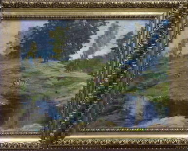 Oil painting Landscape Maltsev Nikolay Alexandrovich: &#8470;Vernd 123 *** ABOUT THIS PAINTING *** * TITLE: "Landscape" * ARTISTS: Maltsev Nikolay Alexandrovich * SIZE: 59x79 cm/'23.22x31.10 inches' * MEDIUM: oil, canvas * HAND PAINTED: Original painting