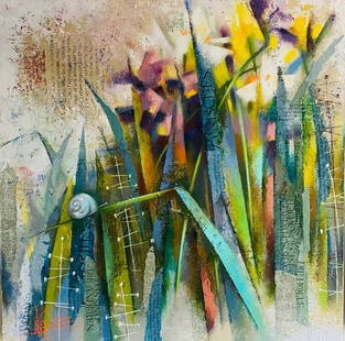 Abstract Oil painting When it's rainy Oksana Kyrylenko: 139KOR Painter: Oksana Kyrylenko S?ze: 80x80 cm/31,49x31,49 inches Components: oil, canvas, collage Original painting from our collection ERA: Oksana Ivanivna was born on May 11, 1961 in the city of C