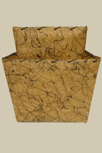 Vintage Fiberglass Lampshade 2 Tier Mid Century Modern Table Lamp Moss Style Shade Atomic 1950 I: Vintage from the 1950s Materials: Fiberglass Width: 8.5 inches Height: 10 inches Depth: 8 inches Top width: 6 inches Vintage Fiberglass Lampshade 2 Tier Mid Century Modern Table Lamp Moss Style Shade