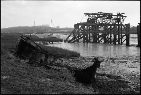 Edition 2/10 - Old Jetty, Alresford Creek -Silver Gelatin: Title: Edition 2/10 - Old Jetty, Alresford Creek -Silver Gelatin Photograph Artist: Paul Cooklin Origin: United Kingdom Medium: Photography, Black & White on Paper Dimensions: 20 W x 16 H x 0.1 D in S