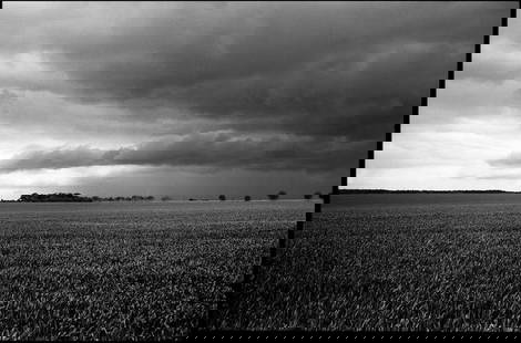 Skyscape, Occold, Suffolk - Silver Gelatin: Title: Skyscape, Occold, Suffolk - Silver Gelatin Photograph - Limited Edition of 10 Artist: Paul Cooklin Origin: United Kingdom Medium: Photography, Black & White on Paper Dimensions: 20 W x 16 H x 0