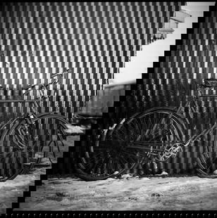Bicycle, Mid-Suffolk Light Railway, Suffolk - Silver Gelatin: Title: Bicycle, Mid-Suffolk Light Railway, Suffolk - Silver Gelatin Photograph - Limited Edition of 10 Artist: Paul Cooklin Origin: United Kingdom Medium: Photography, Gelatin on Other Dimensions: 16