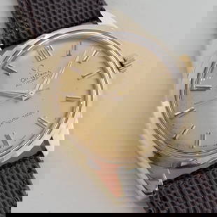 Mens Omega Seamaster Ref 2975 35mm 14k Gold 1950s Automatic Swiss Vintage RA406: Title:Mens Omega Seamaster Ref 2975 35mm 14k Gold 1950s Automatic Swiss Vintage RA406 Description:Timeless luxury, Men's 14k solid gold Omega Seamaster Ref. 2975SC automatic, c.1950s in excellent vint