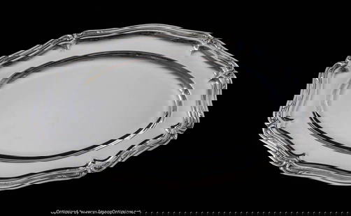 ERCUIS - 2 MAGNIFICENT LOUIS XVI ANTIQUE FRENCH SILVER PLATE SERVING PLATTERS - LIKE NEW !: Title: ERCUIS - 2 MAGNIFICENT LOUIS XVI ANTIQUE FRENCH SILVER PLATE SERVING PLATTERS - LIKE NEW ! Description:Direct from Paris, a Magnificent Pair of Silver Plate Louis XVI Serving Platters by one of