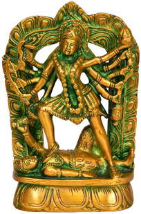 6" Goddess Kali Statue in Brass | Handmade | Made in India: Title: 6" Goddess Kali Statue in Brass | Handmade | Made in India Description: Brass Statue Height: 6.6 inch Width: 4.4 inch Depth: 1.5 inch Weight: 1.50 kg Reserve: $122.00 Shipping: Domestic: Shippi