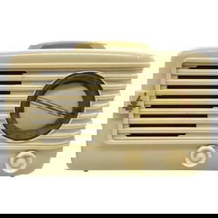 Carrara Ivory 1949 Emerson Model 581 Plaskon AM Vacuum Tube Radio Golden Age: About the Item Ivory 1949 Emerson Model 581 Plaskon AM Tube Radio Golden Age Beauty This radio was initially crafted using plaskon plastic, an enduring precursor to contemporary polycarbonate and styr