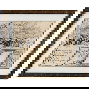 Vintage Framed Pen Drawn Cartoon by "Ole Olsen" from comedians "Olsen & Johnson": About the Item Vintage Framed Pen Drawn Cartoon by "Ole Olsen" from comedians "Olsen & Johnson". $ This original pen-drawn cartoon depicts a crowd in front of a man on a desk. It measures 17 inch wide