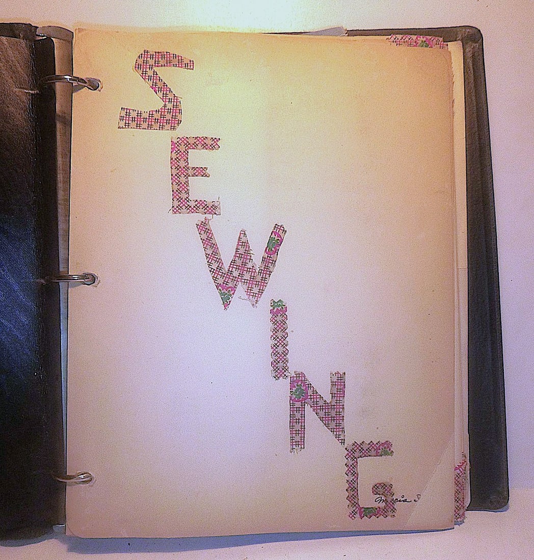 1952 Hand Made Sewing Instructional Binder/ Scrapbook (1 of 17)