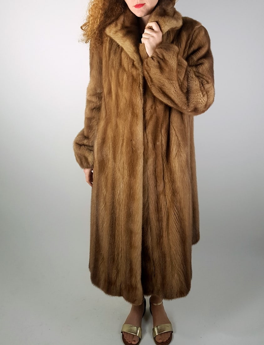 BEIGE MINK FUR BOLERO JACKET EU: XL ; US: 18 (1 of 10)