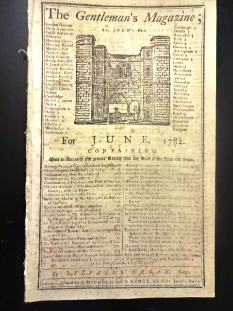 1782 Magazine Cornwallis Revolutionary War (1 of 4)