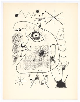 Joan Miro surrealist composition, 1947 (1 of 1)