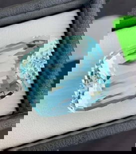 Natural Aquamarine Gemstone, Cushion Cut Aquamarine Gemstone From Skardu Pakistan March Birthstone: SKU Dimensions (mm) 18.100 x 18.100 x 13.300 mm Weight (cts) 34.660 Type Faceted Shape Asscher Colours Description Tanzanite is the blue to violet gem variety of the mineral