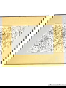 Antique Late 20th Century Ink Drawing by Harold Emerson Haydon (1909–1994) framed signed: Title: antique late 20th century ink drawing by Harold Emerson Haydon (1909–1994) framed signed dated signed and dated Description: Harold Emerson Haydon (1909–1994) was a Canadian-born Am