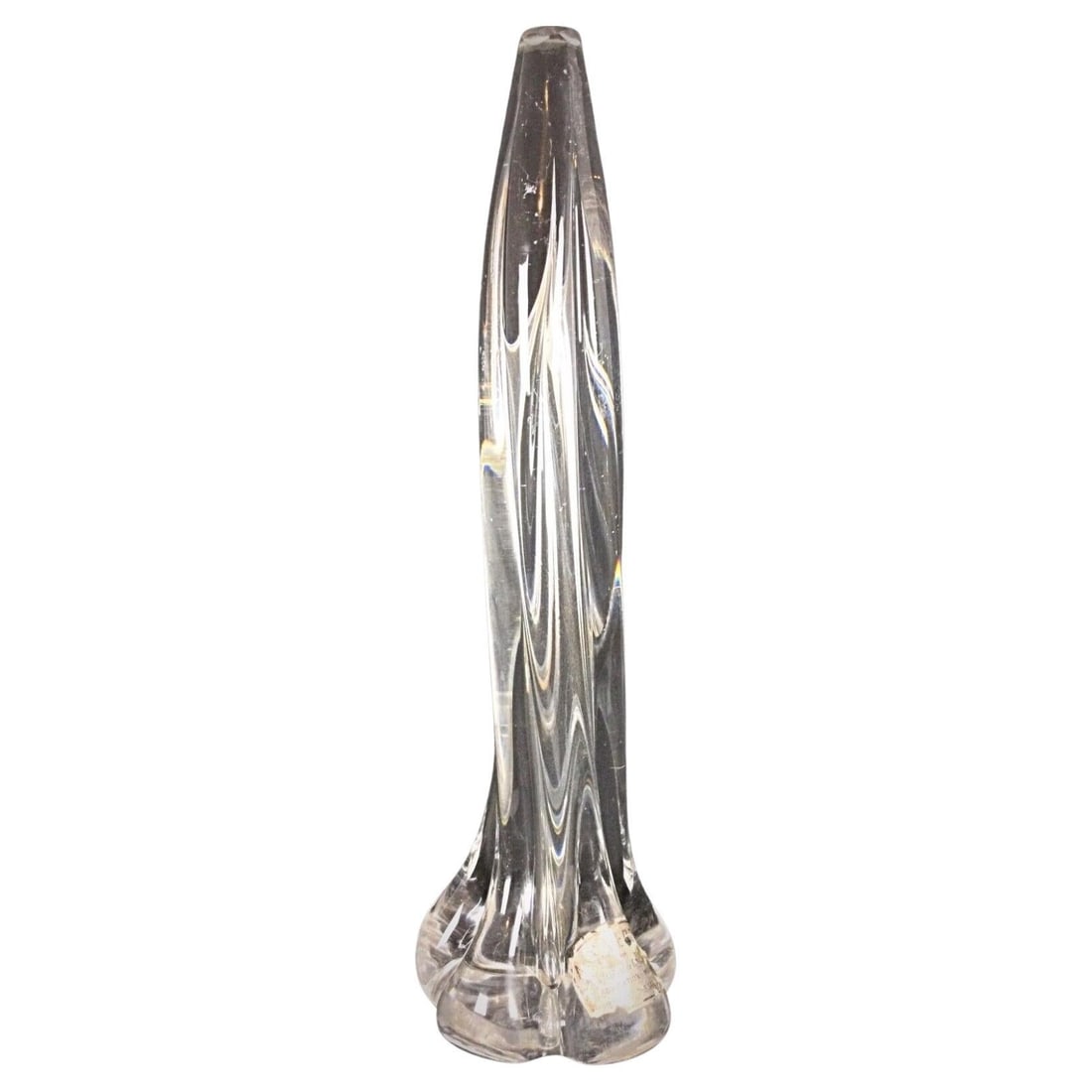 Vintage Crystal Sculpture "Cristal Plomb Garanti" by Art Verrier, Moselle: Title: Vintage Crystal Sculpture "Cristal Plomb Garanti" by Art Verrier, Moselle Origin:France Dimension: Height: 39.5 cm (15.55 inches)Maximum Diameter: 12 cm (4.72 inches)Minimum Diameter: 2 cm (0.7