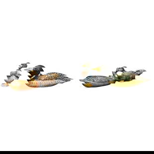 Set of 4 Small Animal Figurines - Duck and Rabbit Statuettes: Title: Set of 4 Small Animal Figurines - Duck and Rabbit Statuettes Origin:France Dimension: Width: 6 cm (2.4 in)Height: 3 cm (1.2 in)Largest Figurine:Width: 14 cm (5.5 in)Height: 5 cm (2.0 in) Materi
