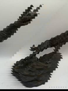 Vintage L.A. Carvin Statue Original signed sculpture: Title:Vintage L.A. Carvin Statue Original signed sculpture Description:?AD 14 Name: Bronze German Shepherd This statue is very difficult to find. In our store, all statue are one-of-a-kind. A vintage