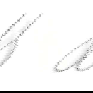 Pave Diamond Open Teardrop Dangle Drop Earrings 14K White Gold, .85 CTW: Pave Diamond Open Teardrop Dangle Drop Earrings 14K White Gold, .85 CTW These are lovely earrings! Please let us know if you have any questions. Diamonds: 114 round brilliant cuts, .85 ctw, G, SI1-SI2