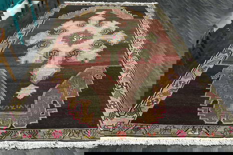 7.4x12.5 ft, Vintage Turkish Rug: Title: 7.4x12.5 ft, Vintage Turkish RugOridign: Turkey Date/Period: 1960 - 1970 Materials: Wool and Cotton Size: Width: 7.4 feet Length: 12.5 feet Provenance: This Turkish one-of-a-kind Anatolian Vint