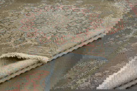 9'5x13'5 ft, VINTAGE HANDMADE RUG: Title: 9'5x13'5 ft, VINTAGE HANDMADE RUGOridign: Turkey Date/Period: 1960 - 1970 Materials: Wool and Cotton Size: Width: 9.5 feet Length: 13.5 feet Provenance: This Turkish one-of-a-kind Anatolian Vin
