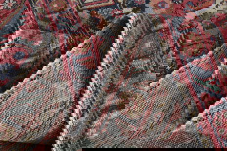 10'5x13'1 ft, OVERSIZED BOHEMIAN RUG: Title: 10'5x13'1 ft, OVERSIZED BOHEMIAN RUGOridign: Turkey Date/Period: 1960 - 1970 Materials: Wool and Cotton Size: Width: 10.5 feet Length: 13.1 feet Provenance: This Turkish one-of-a-kind Anatolian