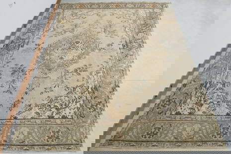 9'5x12'6 ft, LUXURY DECOR, Persian Area Rug: Title: 9'5x12'6 ft, LUXURY DECOR, Persian Area RugOridign: Turkey Date/Period: 1960 - 1970 Materials: Wool and Cotton Size: Width: 9.5 feet Length: 12.6 feet Provenance: This Turkish one-of-a-kind Ana