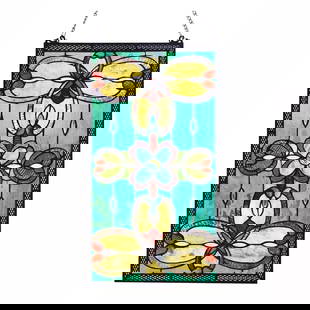 26" Stained Glass Window Hanging Panel Suncatcher: 26" x 15" These captivating reproduction tiffany-style stained glass pieces are crafted using the exact technique pioneered by the renowned artist Louis Comfort Tiffany in the early 1900s. Every hand-